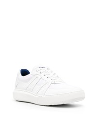 Мужские белые кожаные низкие кеды от Zilli