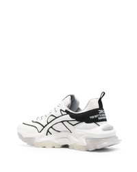 Мужские белые кожаные низкие кеды от John Richmond