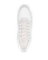 Мужские белые кожаные низкие кеды от Filling Pieces