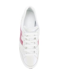 Женские белые кожаные низкие кеды от Hogan