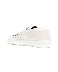 Мужские белые кожаные низкие кеды от Antonio Marras