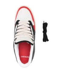 Мужские белые кожаные низкие кеды от Represent