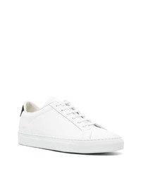 Мужские белые кожаные низкие кеды от Common Projects