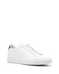 Мужские белые кожаные низкие кеды от Common Projects