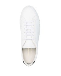 Мужские белые кожаные низкие кеды от Common Projects