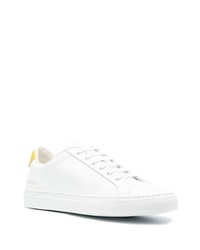 Мужские белые кожаные низкие кеды от Common Projects