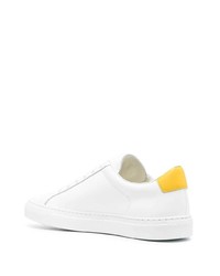 Мужские белые кожаные низкие кеды от Common Projects