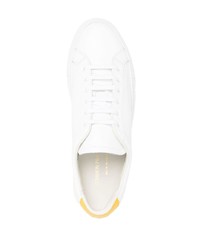 Мужские белые кожаные низкие кеды от Common Projects