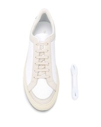 Мужские белые кожаные низкие кеды от Common Projects