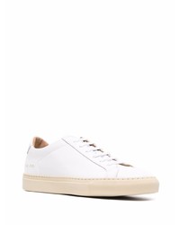 Мужские белые кожаные низкие кеды от Common Projects