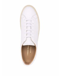 Мужские белые кожаные низкие кеды от Common Projects