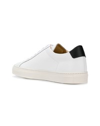 Мужские белые кожаные низкие кеды от Common Projects