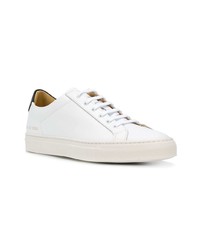 Мужские белые кожаные низкие кеды от Common Projects