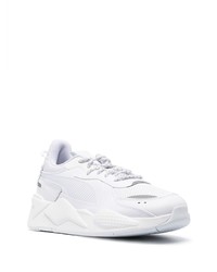 Мужские белые кожаные низкие кеды от Puma