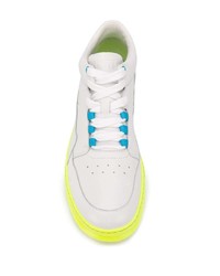 Мужские белые кожаные низкие кеды от Camper