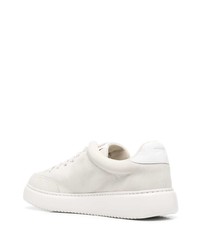 Мужские белые кожаные низкие кеды от Camper