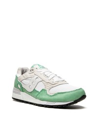 Мужские белые кожаные низкие кеды от Saucony