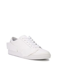 Мужские белые кожаные низкие кеды от A-Cold-Wall*