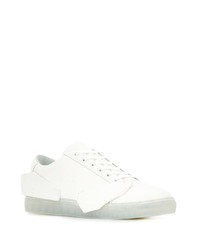 Мужские белые кожаные низкие кеды от A-Cold-Wall*