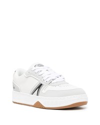 Мужские белые кожаные низкие кеды от Lacoste