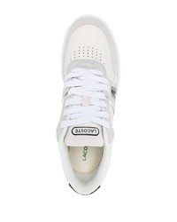 Мужские белые кожаные низкие кеды от Lacoste