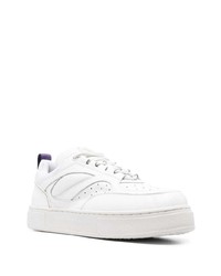 Мужские белые кожаные низкие кеды от Eytys