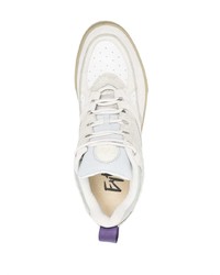 Мужские белые кожаные низкие кеды от Eytys