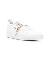 Женские белые кожаные низкие кеды от Lanvin