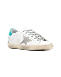 Женские белые кожаные низкие кеды от Golden Goose Deluxe Brand