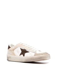 Мужские белые кожаные низкие кеды от Golden Goose