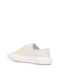 Мужские белые кожаные низкие кеды от Both