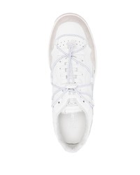 Мужские белые кожаные низкие кеды от Iceberg