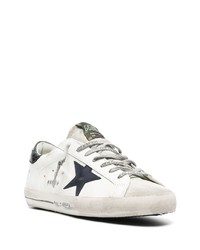 Мужские белые кожаные низкие кеды от Golden Goose