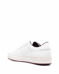 Мужские белые кожаные низкие кеды от Common Projects