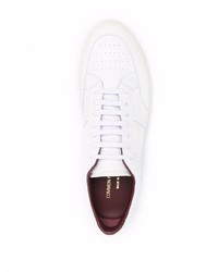 Мужские белые кожаные низкие кеды от Common Projects