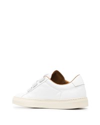 Мужские белые кожаные низкие кеды от Common Projects