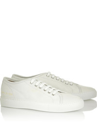 Женские белые кожаные низкие кеды от Common Projects