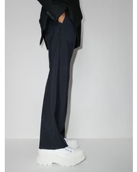 Мужские белые кожаные низкие кеды от Alexander McQueen