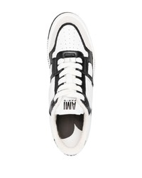 Мужские белые кожаные низкие кеды от Ami Paris