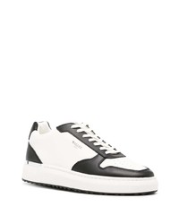 Мужские белые кожаные низкие кеды от Mallet