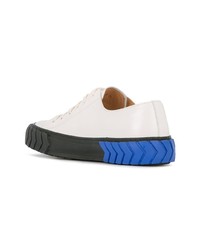 Мужские белые кожаные низкие кеды от Both