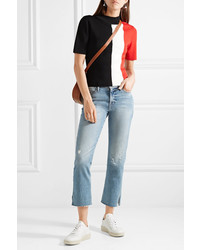 Женские белые кожаные низкие кеды от Veja