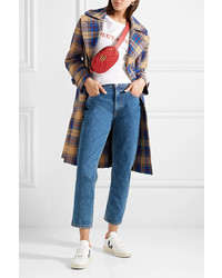 Женские белые кожаные низкие кеды от Veja