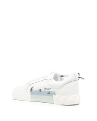 Мужские белые кожаные низкие кеды от Off-White