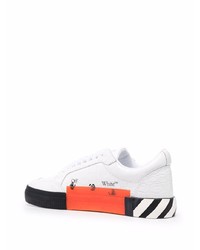 Мужские белые кожаные низкие кеды от Off-White