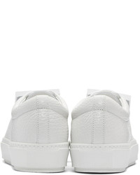 Женские белые кожаные низкие кеды от Acne Studios