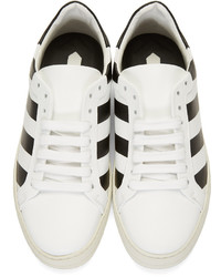 Женские белые кожаные низкие кеды от Off-White