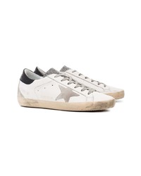 Женские белые кожаные низкие кеды от Golden Goose Deluxe Brand