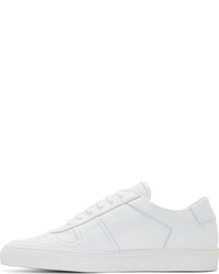 Мужские белые кожаные низкие кеды от Common Projects