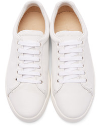 Женские белые кожаные низкие кеды от Rag & Bone